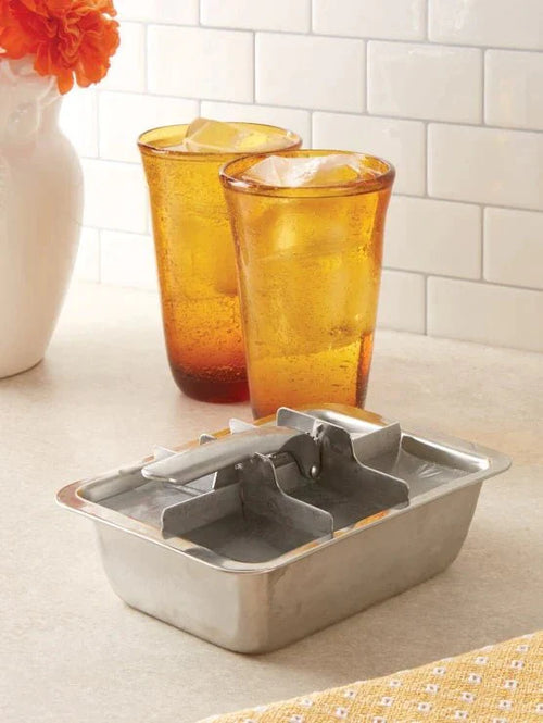 ecozoi Ecozoi Stainless Steel Ice Cube Trays with Easy Release, 2 Pack, 12 Large Cubes